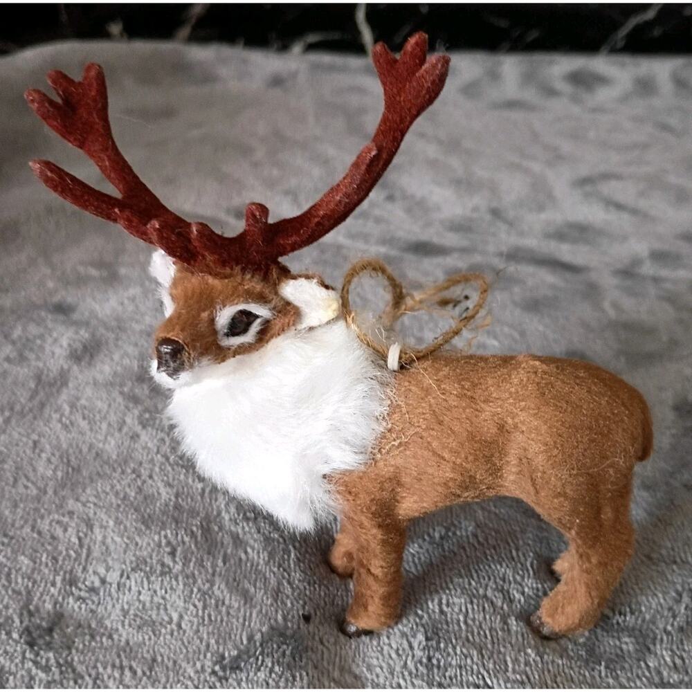 FURRY REINDEER Christmas Ornament by Kurt Adler